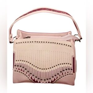 NEW~Montana West Fringe PINKS Collection Conceal Carry Tote Bag